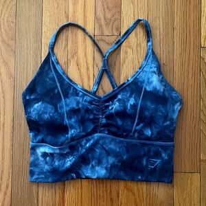 V-Neck Ruched Sports Bra